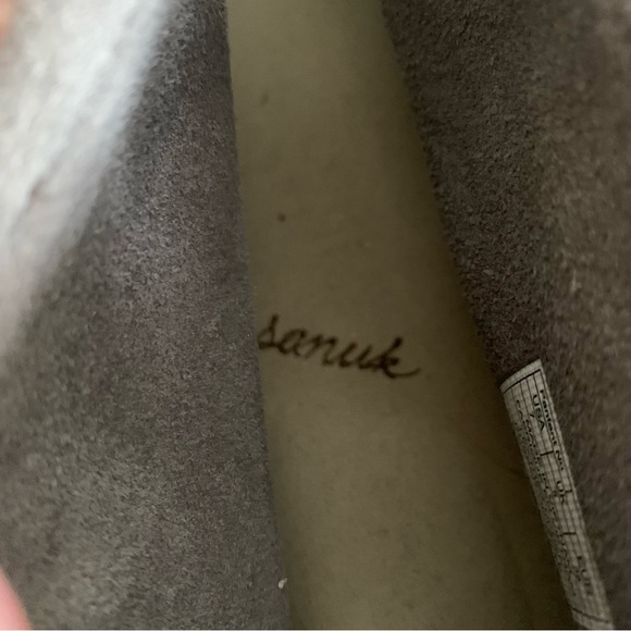 Sanuk Penelope Charcoal Gray Moccasins Minimalist Boho Outdoor Earthy Western - Picture 9 of 9